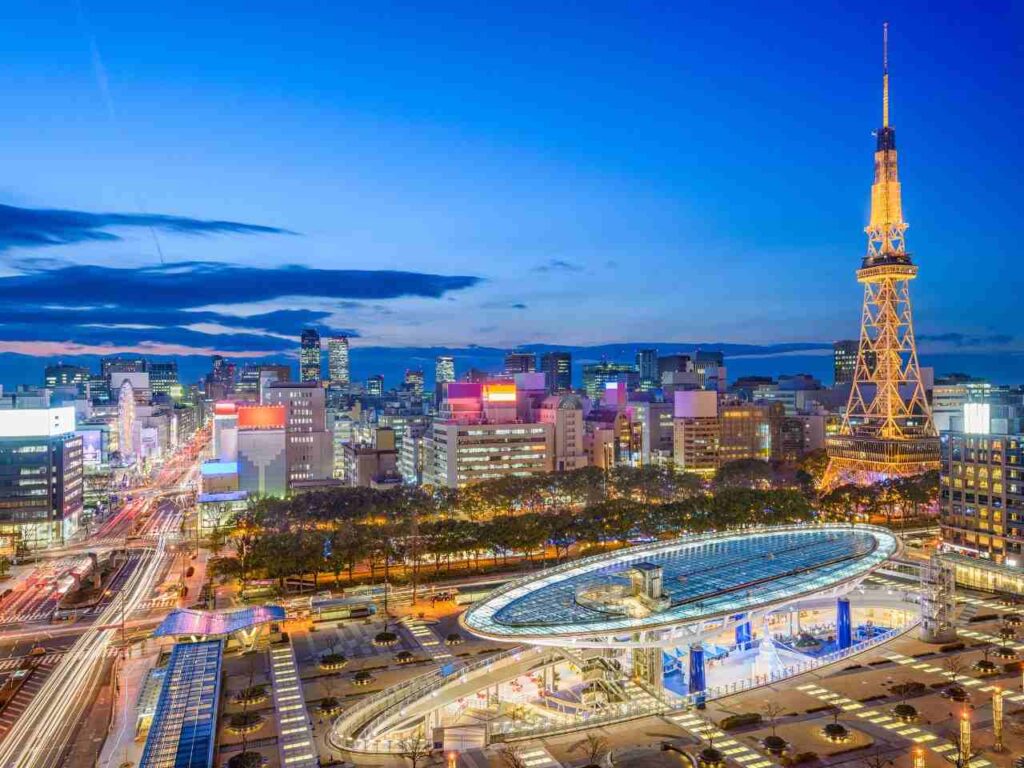 Visão panorâmica de Nagoya, Japão