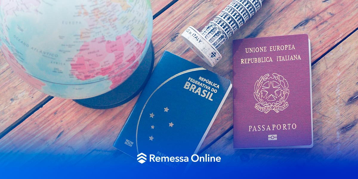 República italiana. passaporte de serviço de um oficial