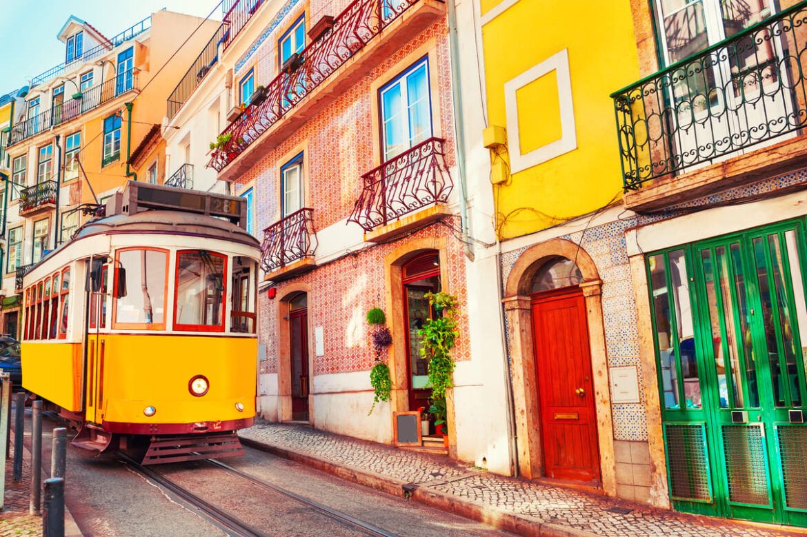 Ruas de uma cidade em Portugal representando como tirar cidadania portuguesa.
