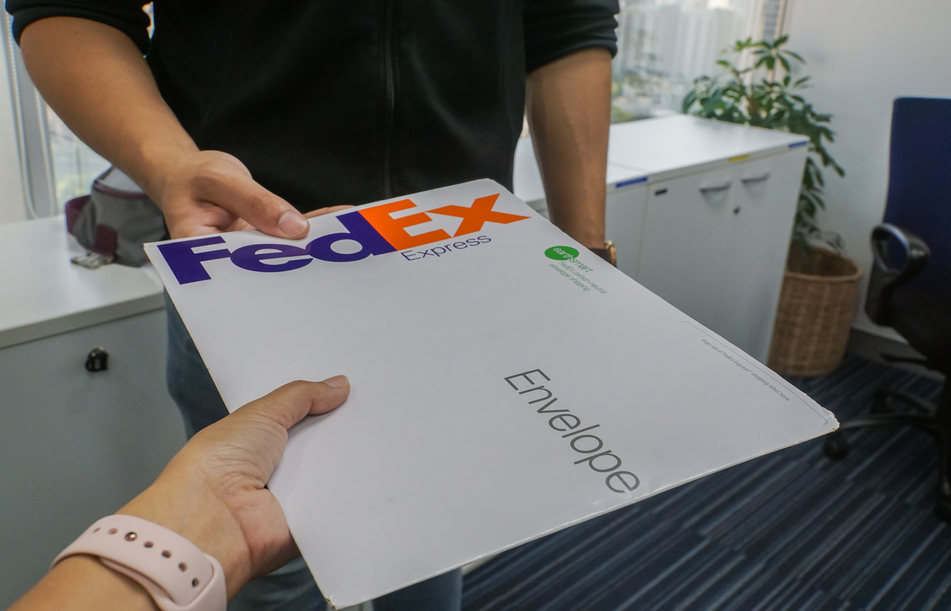 Envio de remessa via Fedex