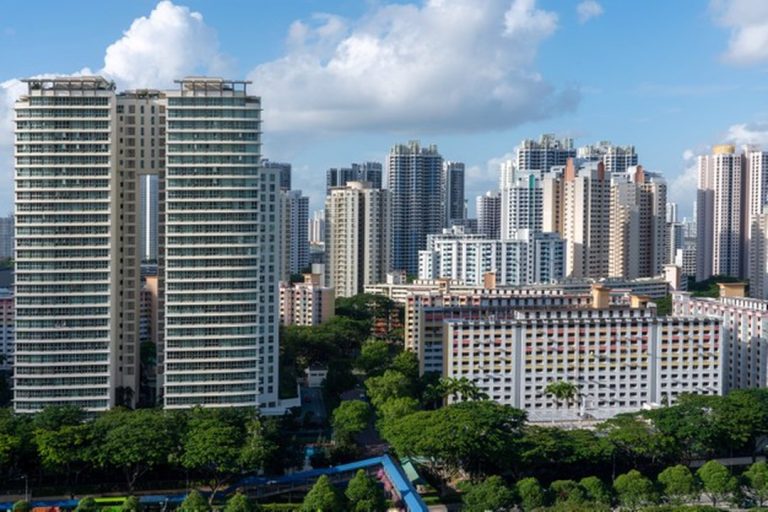 Estudar em Singapura: foto aérea de edifícios do local