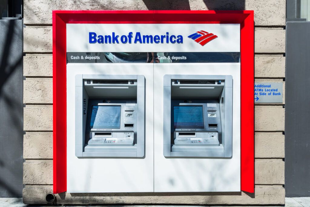 Caixas eletrônicos do Bank of America