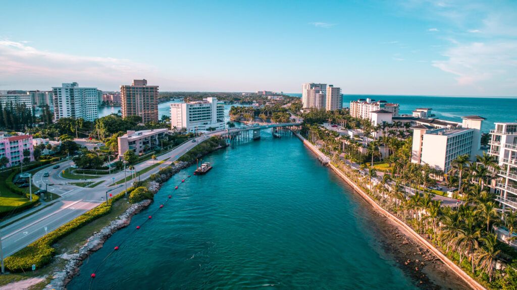 Vista aérea de Boca Raton