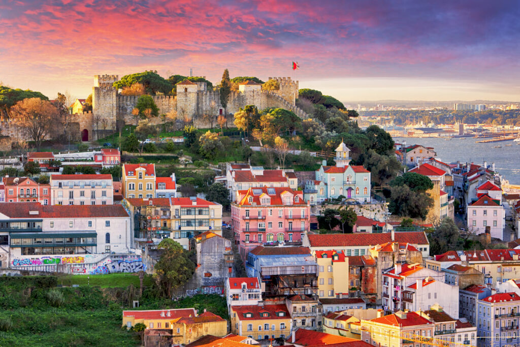 Cidade de Lisboa em Portugal
