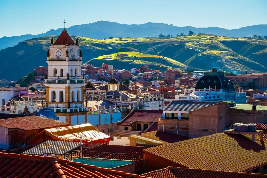 Cidade de Sucre na Bolívia