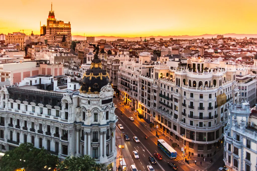 Vista aérea de Madrid