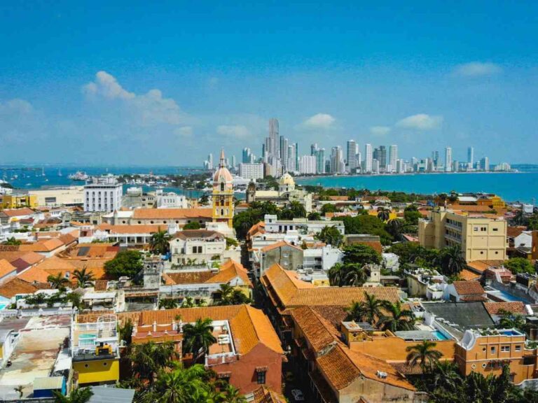 Visão panorâmica da cidade de Cartagena