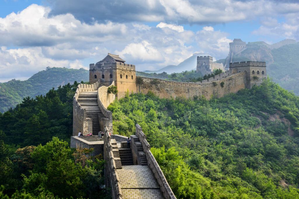 Vista de parte da Muralha da China
