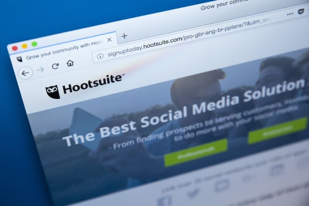 Ferramenta de marketing: Hootsuite.