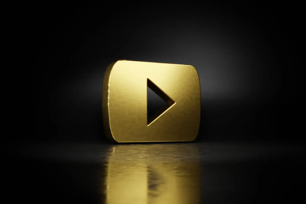 placa de ouro do Youtube