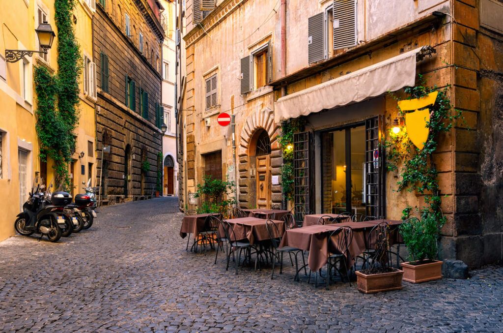 Ruas da cidade da Itália