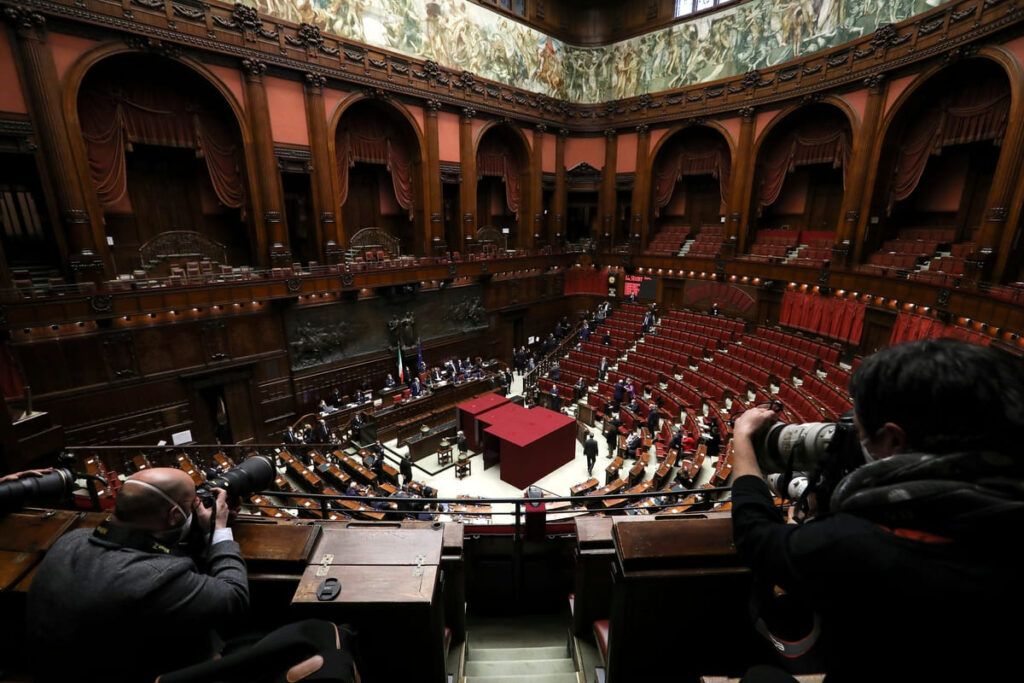 Senado na Itália.