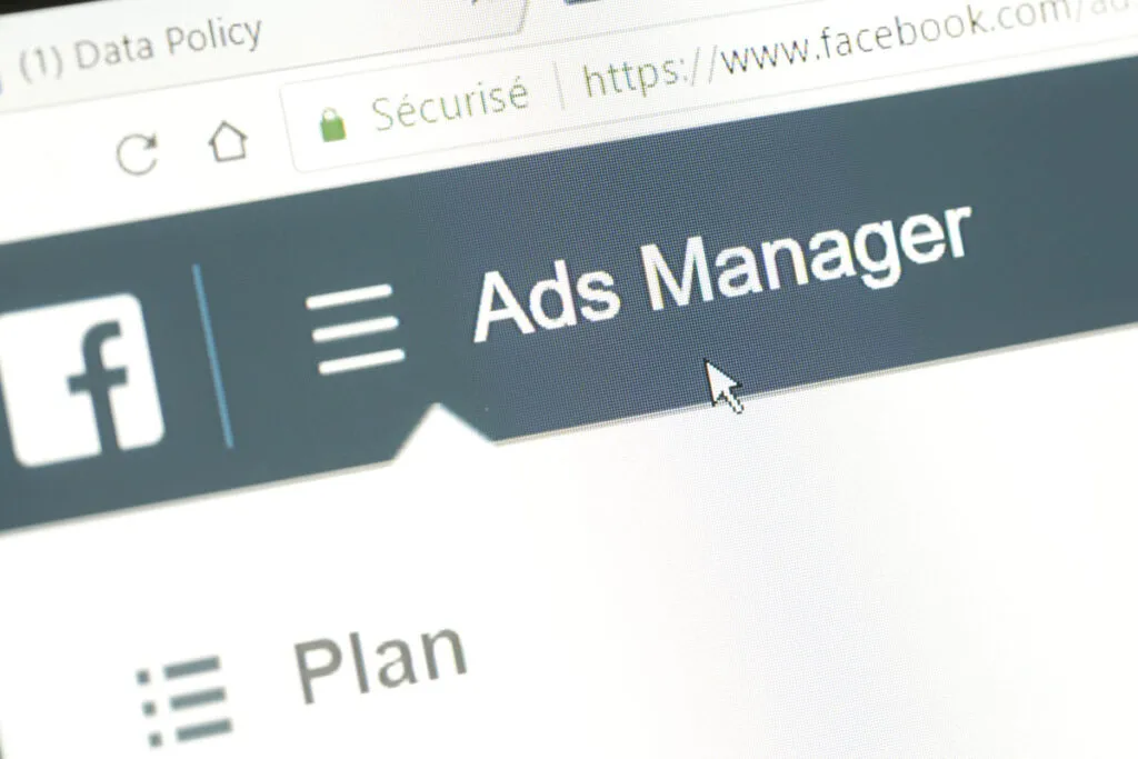 Página do Ads Manager mostrando fatores que compõem um anúncio