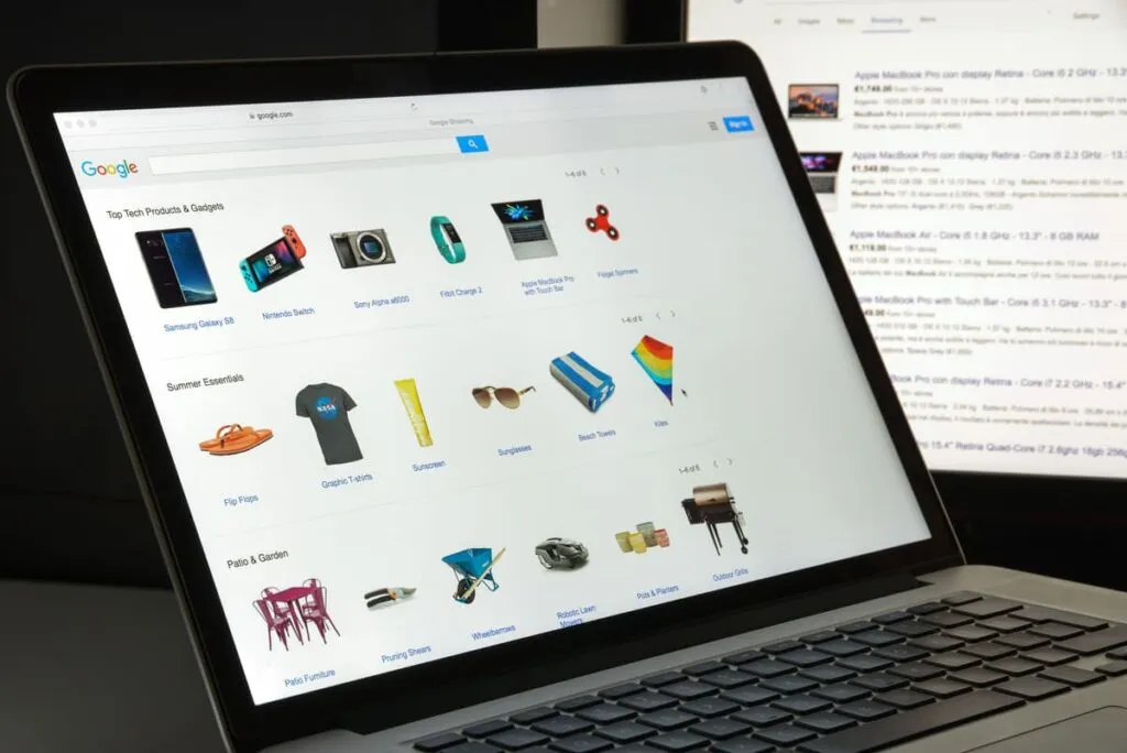 Imagem do Google Shopping para ensinar como fazer campanhas inteligentes