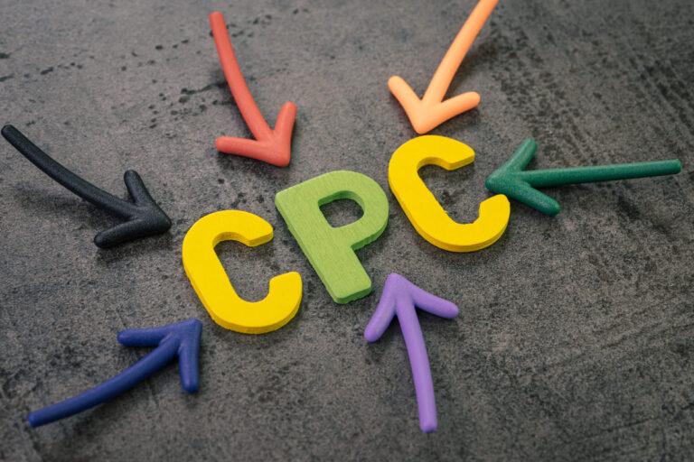Setas apontando para a sigla CPC