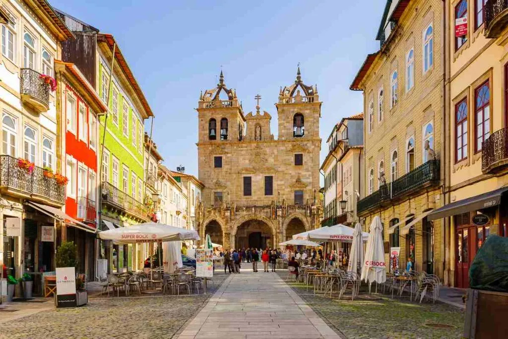 Igreja principal da cidade história de Braga, Portugal.