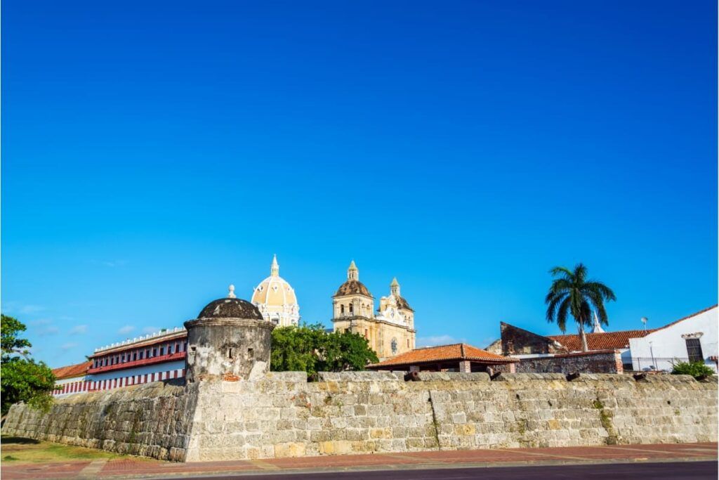 Cidade amuralhada em Cartagena, Colômbia