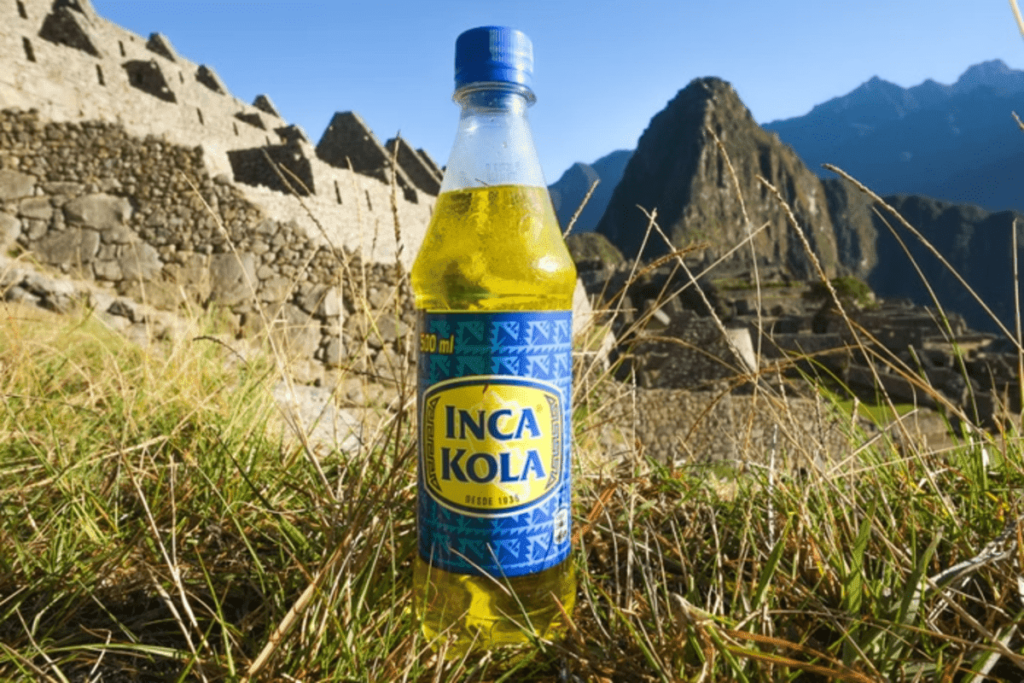 Bebida Inca Kola, famosa em Lima, no Peru.