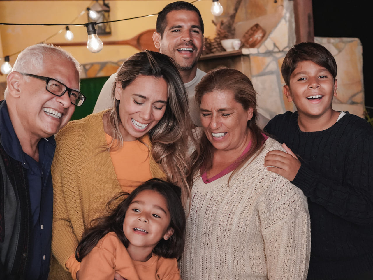 Família celebrando o Dia das Mães