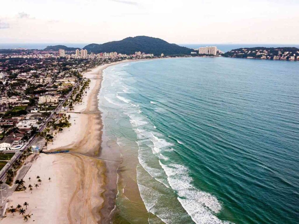 Orla do Guarujá em São Paulo