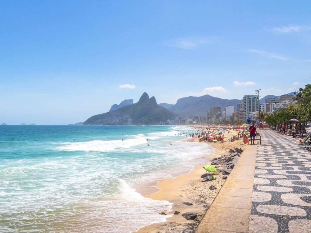Ipanema uma das praias mais famosas do Rio de Janeiro