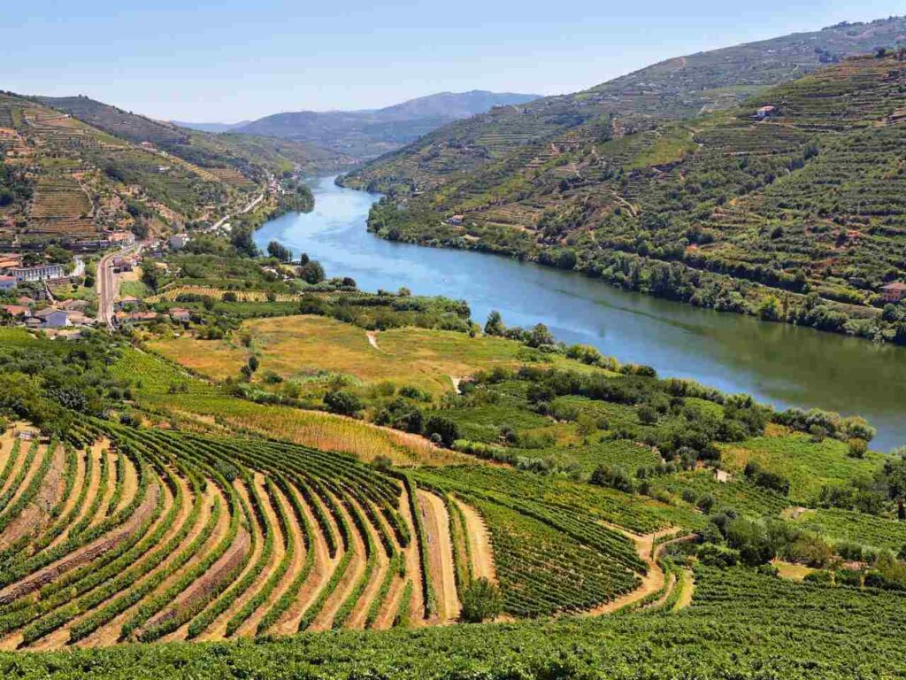 Visão panorâmica da região do Douro, Portugal