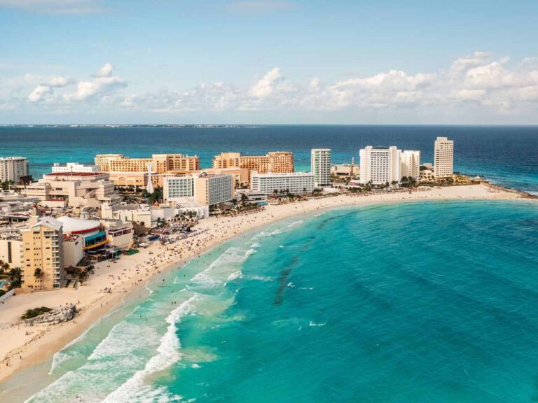 Visão panorâmica de Cancun.