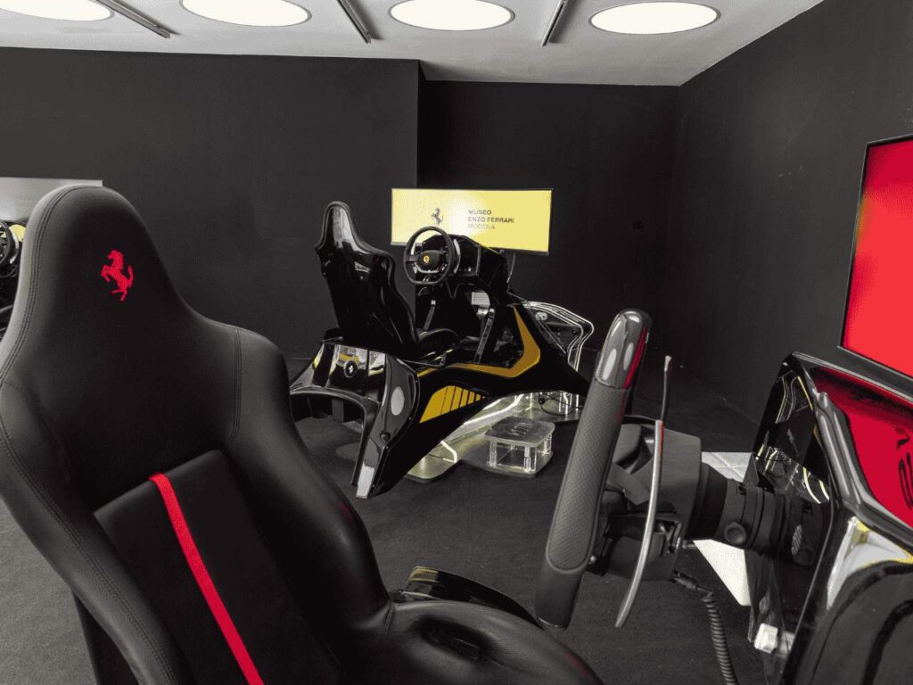 Simulador de corrida do Museu da Ferrari