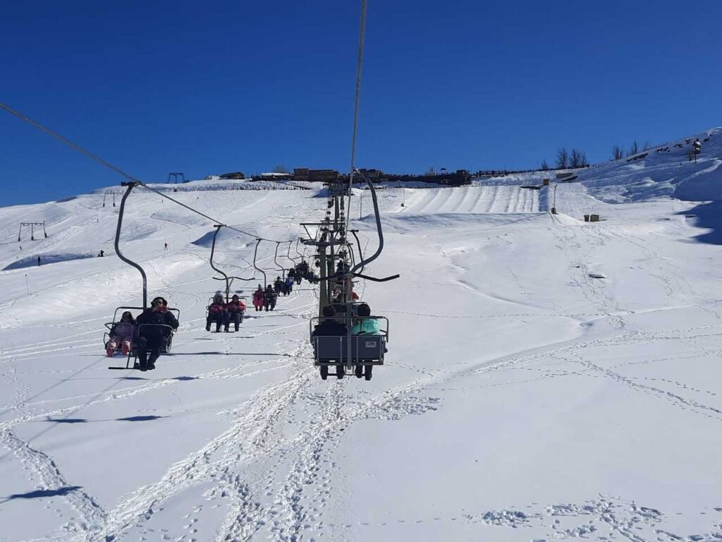 Pista de ski em Farellones Chile