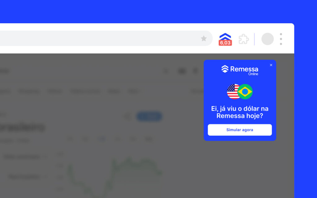 Extensão do Dólar Americano Hoje da Remessa Online