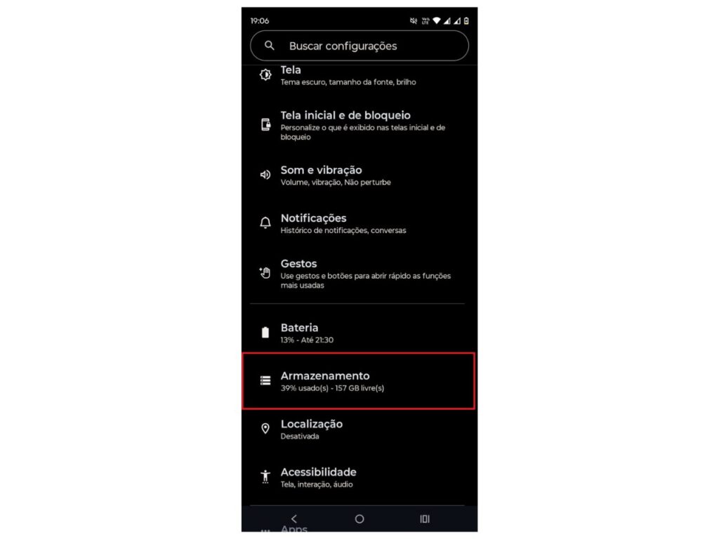 Captura de tela do processo de desinstalação do app