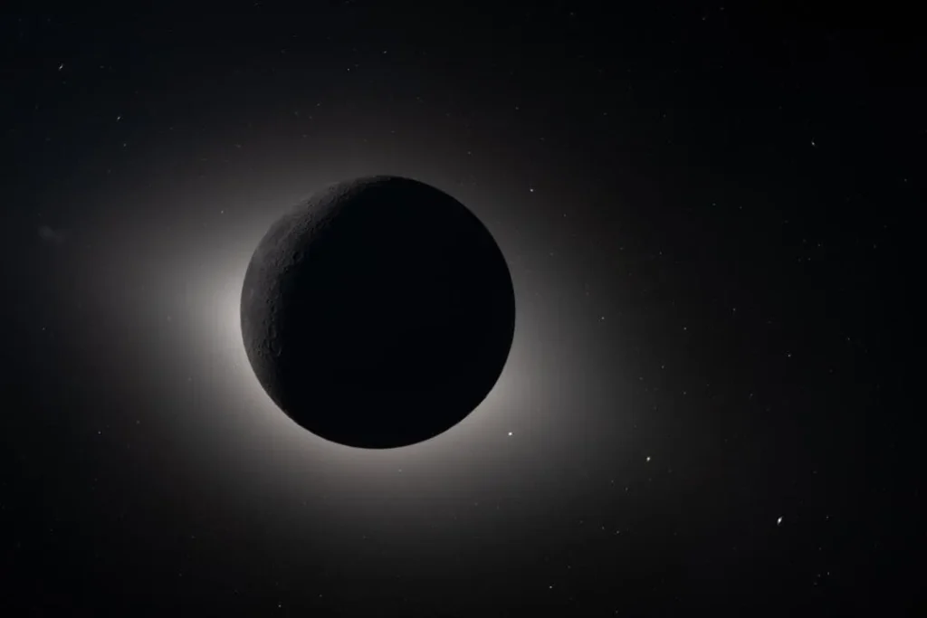 Foto da Lua a partir da missão Artemis II