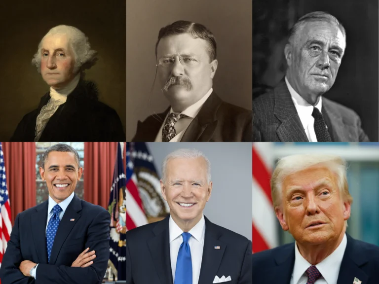 A história dos presidentes dos Estados Unidos reflete a evolução política, econômica e social de uma das maiores potências do mundo