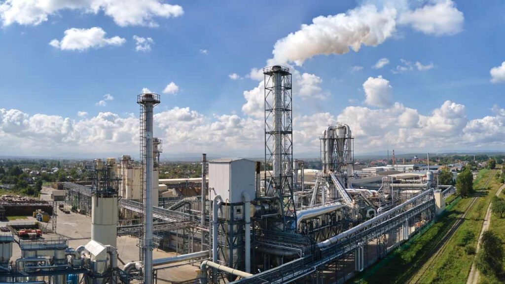 Indústria em um dos países exportadores de fertilizantes para o Brasil.