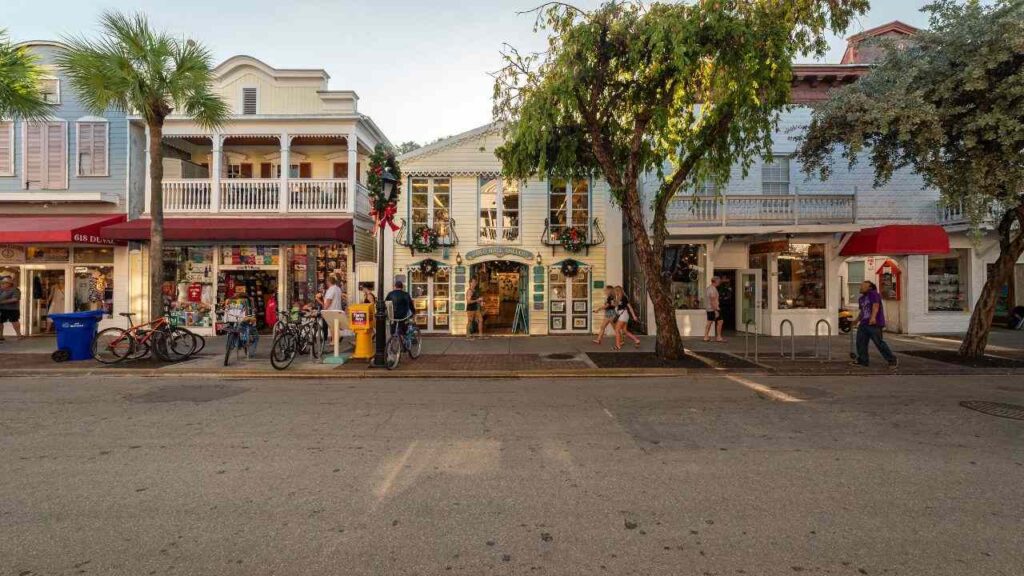Charmosa rua em Key West