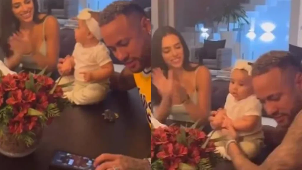Neymar em jogo online de Poker em aniversário de filha